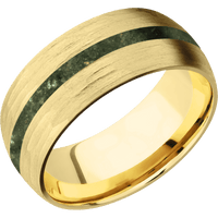 10K Yellow Gold + Treebarkh Finish