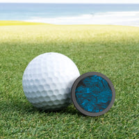 Black Titanium and Forged Carbon Fiber Premium Golf Ball Marker