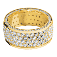 18K Yellow Gold + Polish Finish