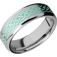14K White Gold + Satin , Polish Finish