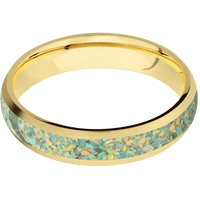 10K Yellow Gold + Satin Finish