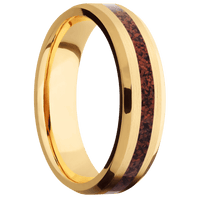 10K Yellow Gold + Satin , Polish Finish