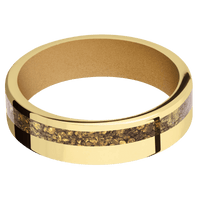 14K Yellow Gold + Polish , Polish Finish + Gold