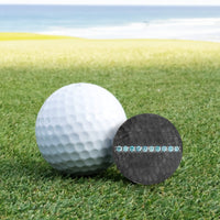 Black Titanium and Blue Diamond Premium Golf Ball Marker