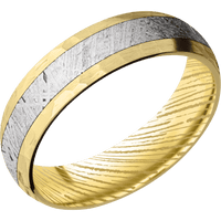 10K Yellow Gold + Hammer Finish