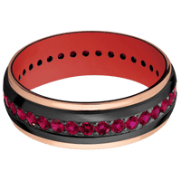 Zirconium + Satin , Polish Finish + USMC Red