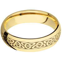 14K Yellow Gold + Polish Finish