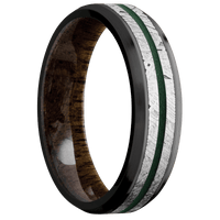Zirconium + Polish , Satin Finish + Walnut