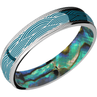 Palladium + Polish Finish + Abalone