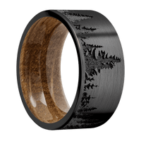 Zirconium + Satin Finish + Whiskey Barrel