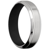 Titanium + Satin , Polish Finish + Black