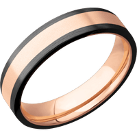 Zirconium + Satin Finish + 18K Rose Gold