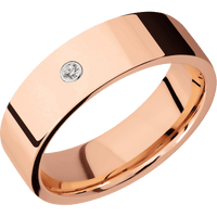 18K Rose Gold + Polish Finish