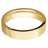 10K Yellow Gold + Satin Finish