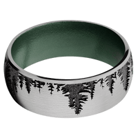 Titanium + Satin Finish + Eastern Green