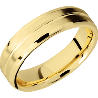 10K Yellow Gold + Polish , Satin Finish