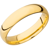 14K Yellow Gold + Polish Finish