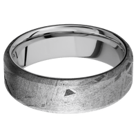 Meteorite + None Finish + 10K White Gold
