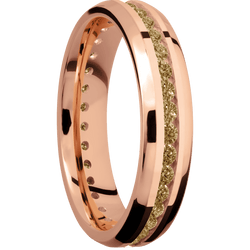 18K Rose Gold + Polish , Polish Finish