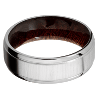 Titanium + Crosssatin , Polish Finish + Sapele