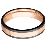 Zirconium + Satin Finish + 18K Rose Gold