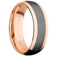14K Rose Gold + Polish Finish