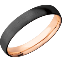 Zirconium + Satin Finish + 14K Rose Gold