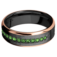 Zirconium + Hammer , Polish Finish