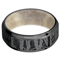 Zirconium + Polish , Polish Finish + Antler