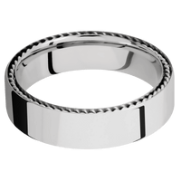 14K White Gold + Polish Finish