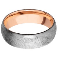Meteorite + None Finish + 14K Rose Gold