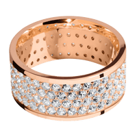 18K Rose Gold + Polish Finish