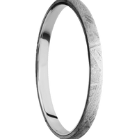 Meteorite + None Finish + 14K White Gold