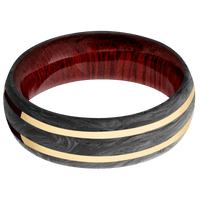 Forged Carbon Fiber + None Finish + Blood Wood