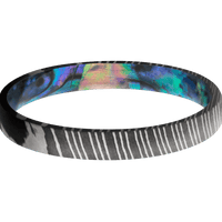 Damascus + Acid Finish + Abalone