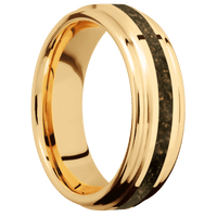 14K Yellow Gold + Polish , Polish Finish
