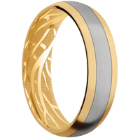 10K Yellow Gold + Satin Finish