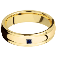 14K Yellow Gold + Polish , Polish Finish