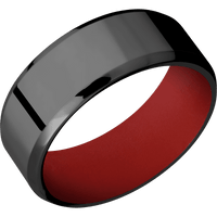 Zirconium + Polish , Polish Finish + USMC Red