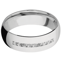 14K White Gold + Polish Finish