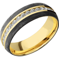 18K Yellow Gold + Polish Finish