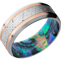 Palladium Silver + Polish , Satin Finish + Abalone