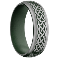 Titanium + Satin , Satin Finish + Highland Green