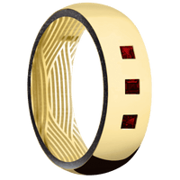 18K Yellow Gold + Polish Finish