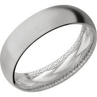 14K White Gold + Satin Finish