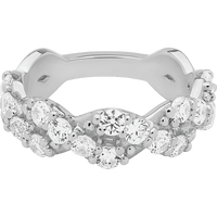 18K White Gold band with 20 Round Lab Grown Diamond (ST) having TCW-1.4