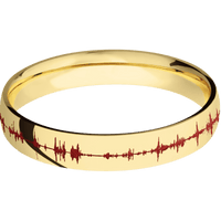14K Yellow Gold + Polish Finish
