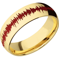 14K Yellow Gold + Polish Finish