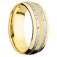 14K Yellow Gold + Polish Finish