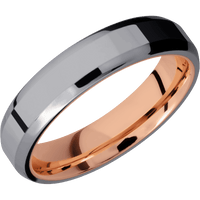 Tantalum + Polish , Polish Finish + 14K Rose Gold